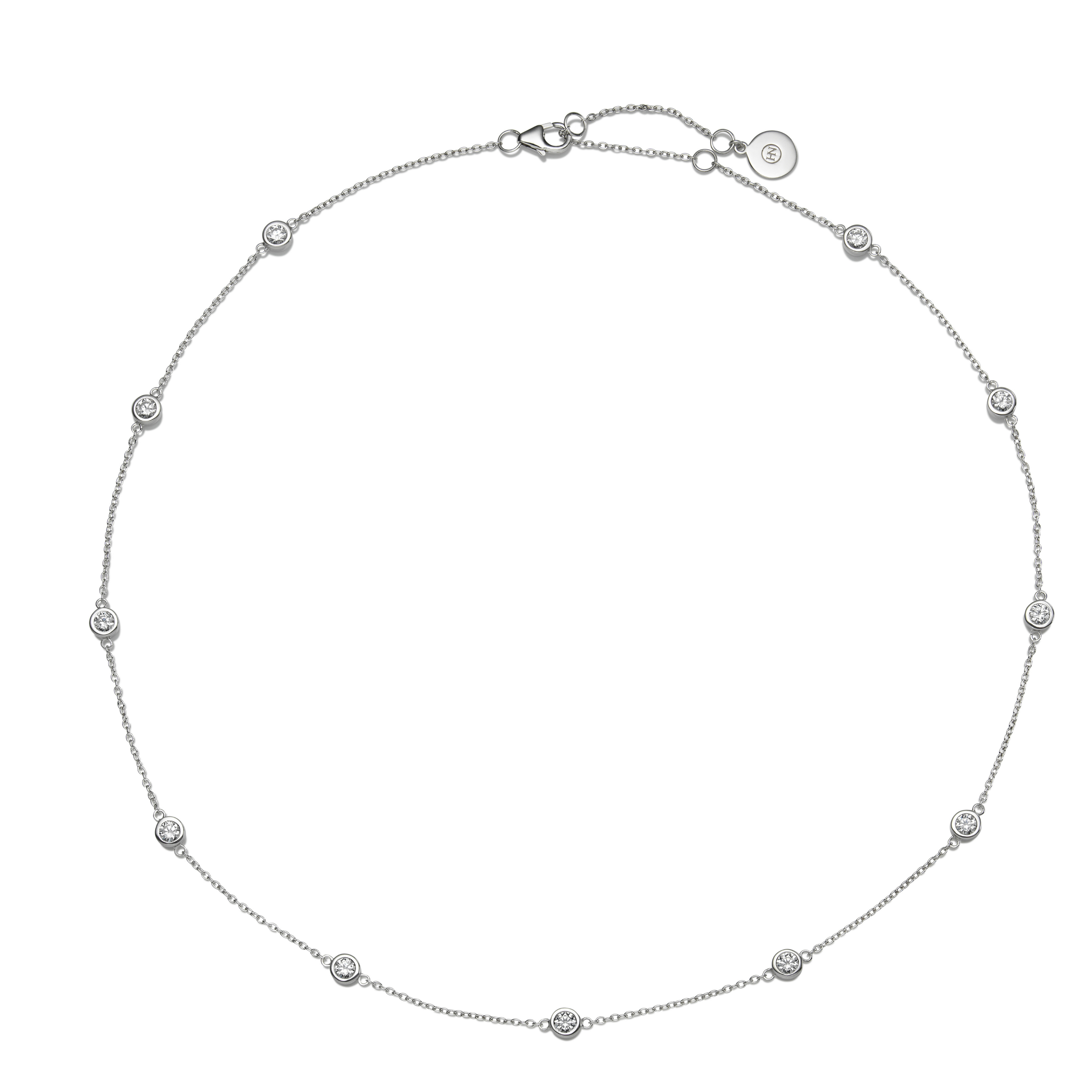 The Silver 'Diamonds' By The Metre Necklace
